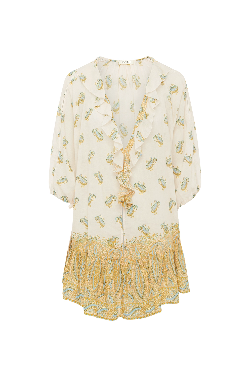 Boteh | Jardin Frill La Ponche Dress - Creme