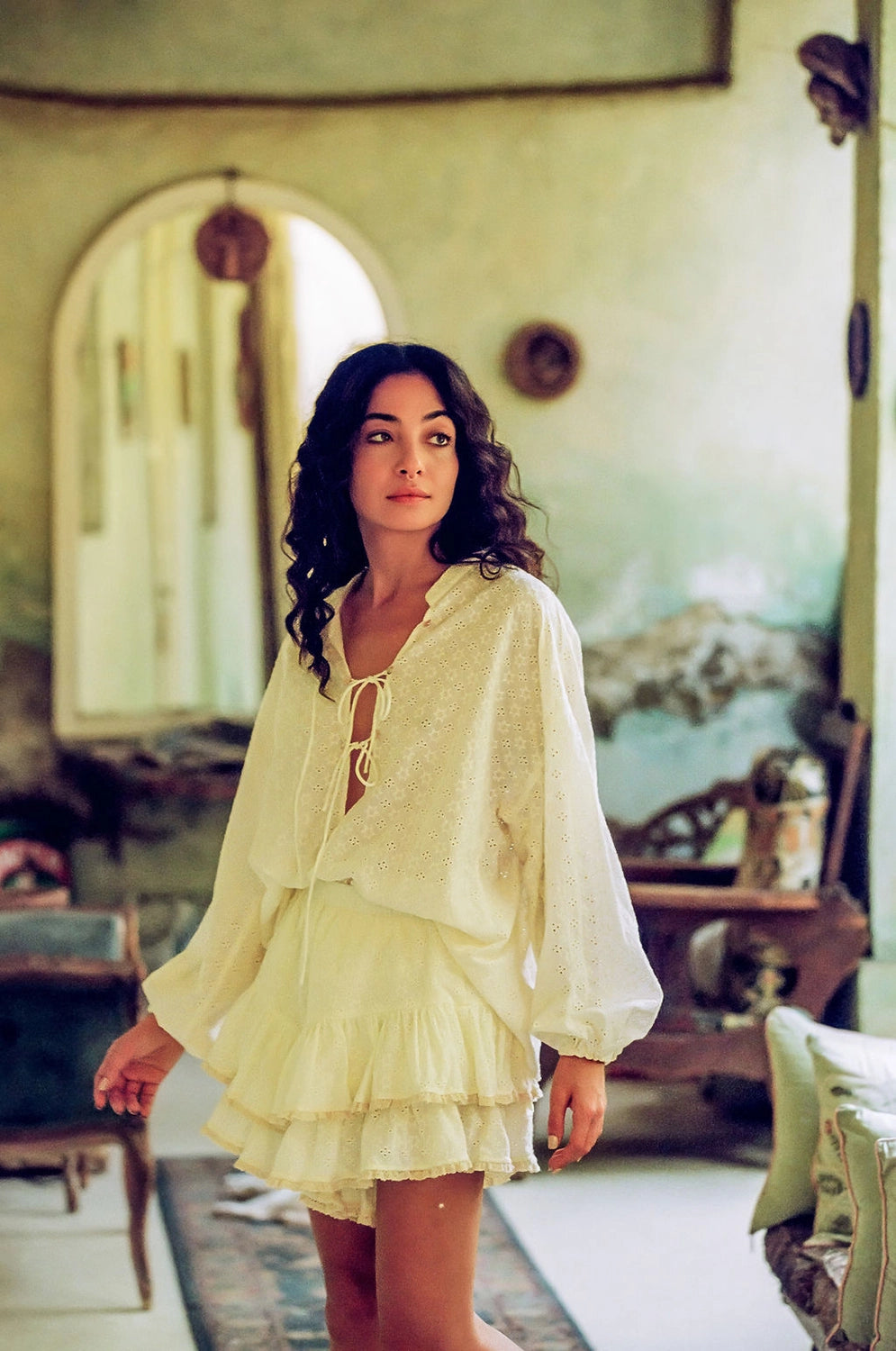 Kinga Csilla | Kaya Anglaise Fae Frill Skort