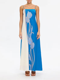 KIVARI | Fleur Maxi Dress - Blue Ivory