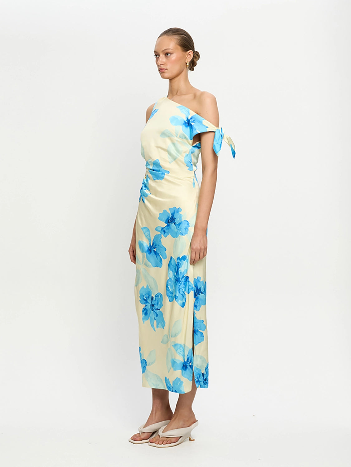 KIVARI | Sophie Midi Dress - Yellow Blue