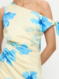 KIVARI | Sophie Midi Dress - Yellow Blue