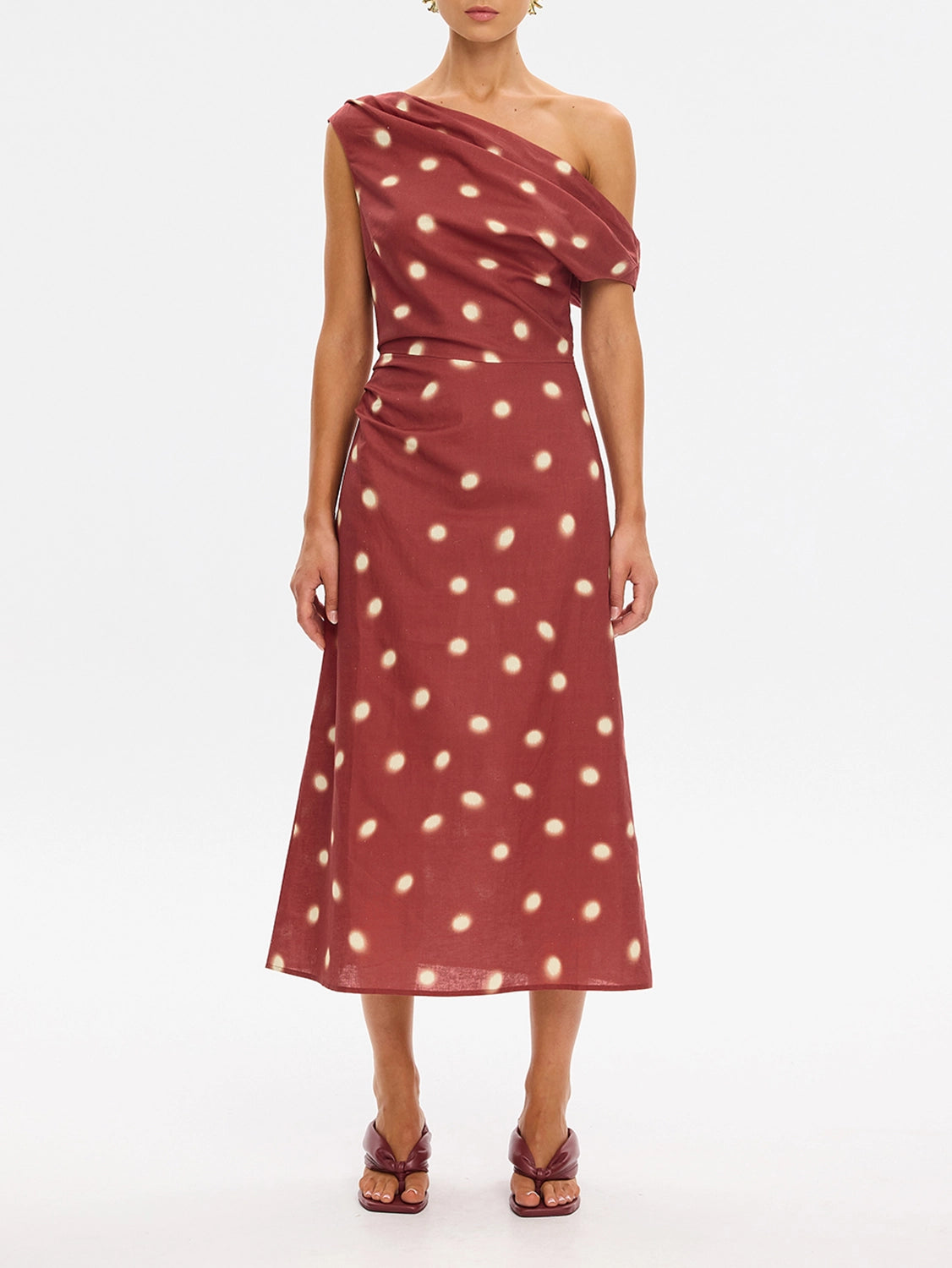 KIVARI | Saro Midi Dress - Brick