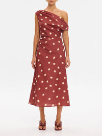 KIVARI | Saro Midi Dress - Brick
