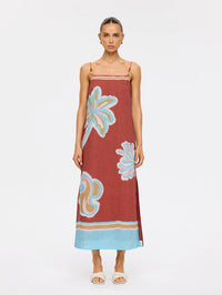 KIVARI | Enzo Midi Dress - Maroon