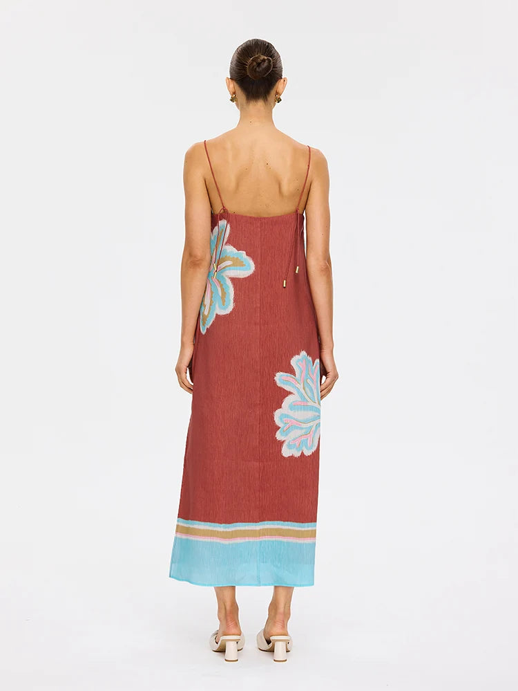 KIVARI | Enzo Midi Dress - Maroon