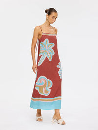 KIVARI | Enzo Midi Dress - Maroon