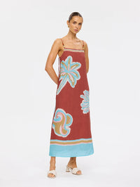 KIVARI | Enzo Midi Dress - Maroon