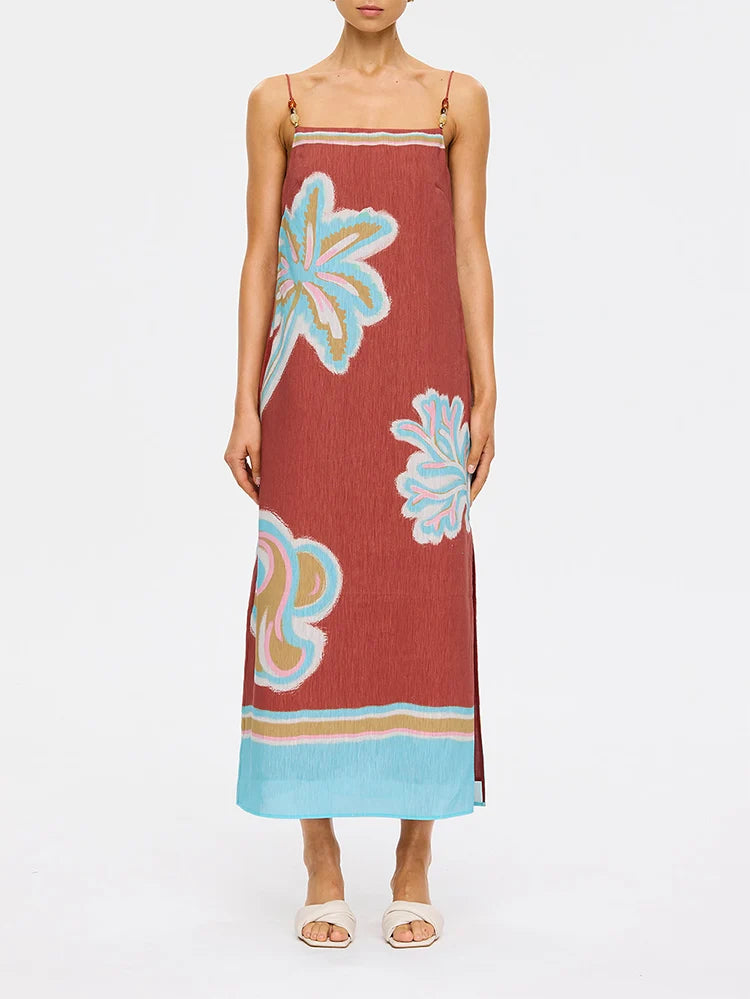 KIVARI | Enzo Midi Dress - Maroon