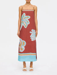 KIVARI | Enzo Midi Dress - Maroon