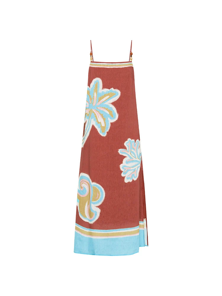 KIVARI | Enzo Midi Dress - Maroon