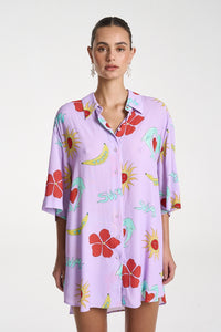 SUMMI SUMMI | BIG SHIRT - LILAC TROPPO