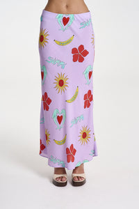 SUMMI SUMMI | SLIP SKIRT - LILAC TROPPO