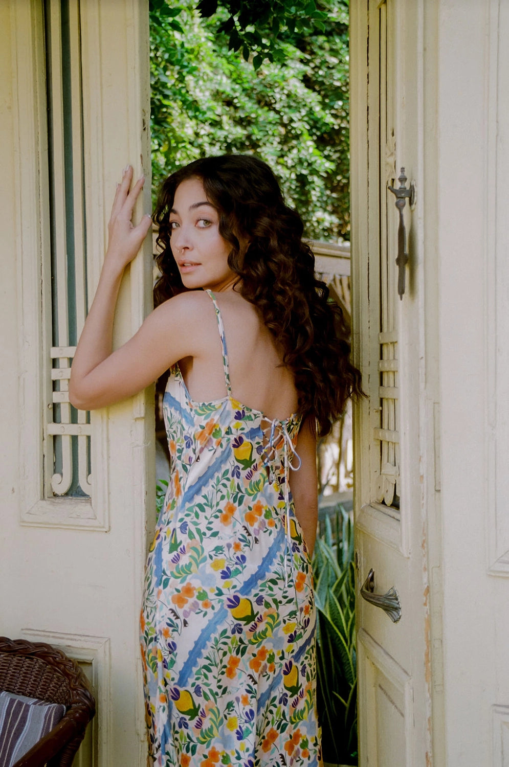 Kinga Csilla | Limone Triangle Slip Dress