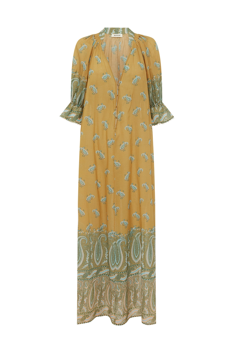 Boteh | Lucent Maxi Smock Dress - Amber