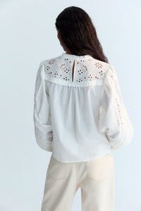THE NEW SOCIETY | DAHLIA WOMAN BLOUSE - MOONLIGHT WHITE