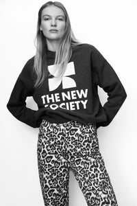 THE NEW SOCIETY | TNS LOGO WOMAN SWEATSHIRT - ROAST