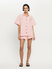 KIVARI | Marla Denim Shirt - Soft Pink