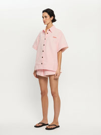 KIVARI | Marla Denim Shirt - Soft Pink
