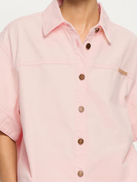 KIVARI | Marla Denim Shirt - Soft Pink