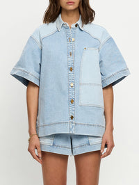 KIVARI | Florence Denim Shirt - Two Tone Wash