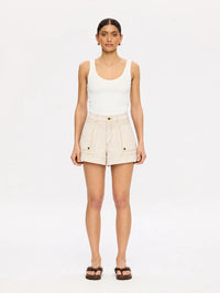 KIVARI | Celene Denim Short - Cream