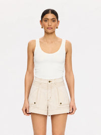 KIVARI | Celene Denim Short - Cream