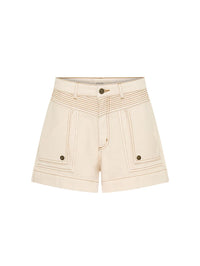 KIVARI | Celene Denim Short - Cream