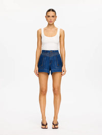 KIVARI | Celene Denim Short - Indigo