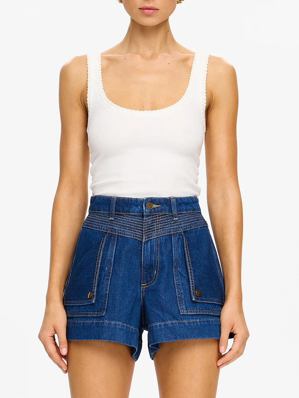 KIVARI | Celene Denim Short - Indigo