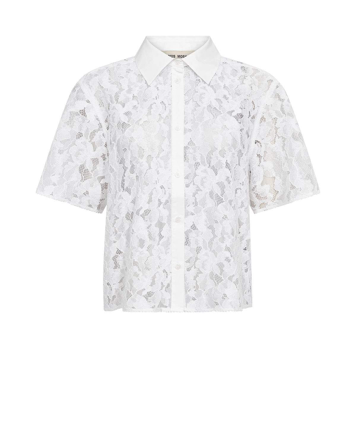MOS MOSH | LIA RIVER SS LACE SHIRT - WHITE 177140