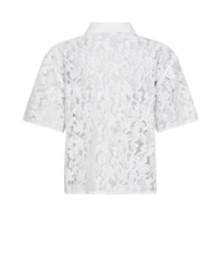 MOS MOSH | LIA RIVER SS LACE SHIRT - WHITE 177140