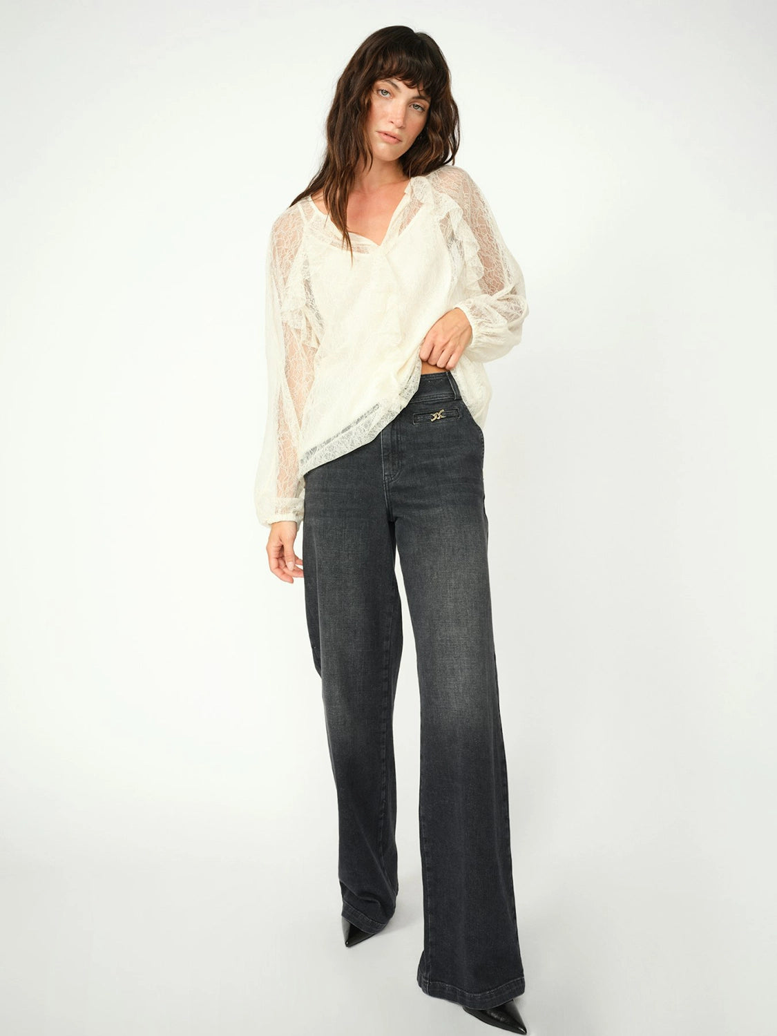 MOS MOSH | EIKA LACE BLOUSE - ECRU 173460