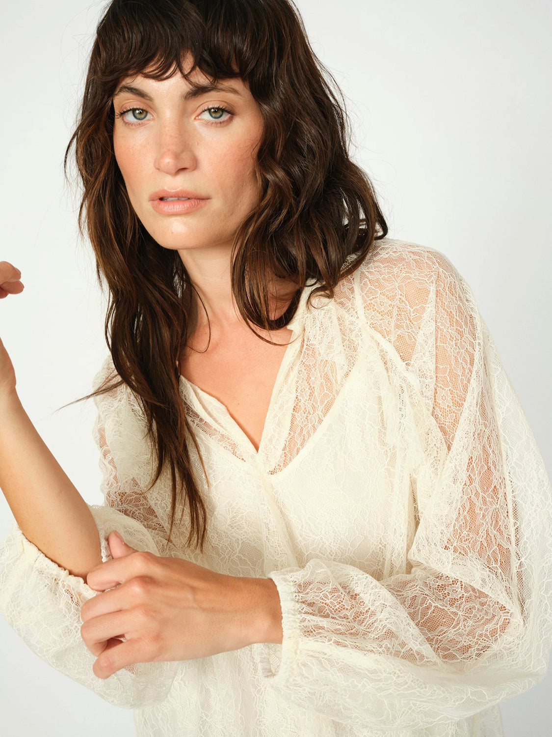 MOS MOSH | EIKA LACE BLOUSE - ECRU 173460