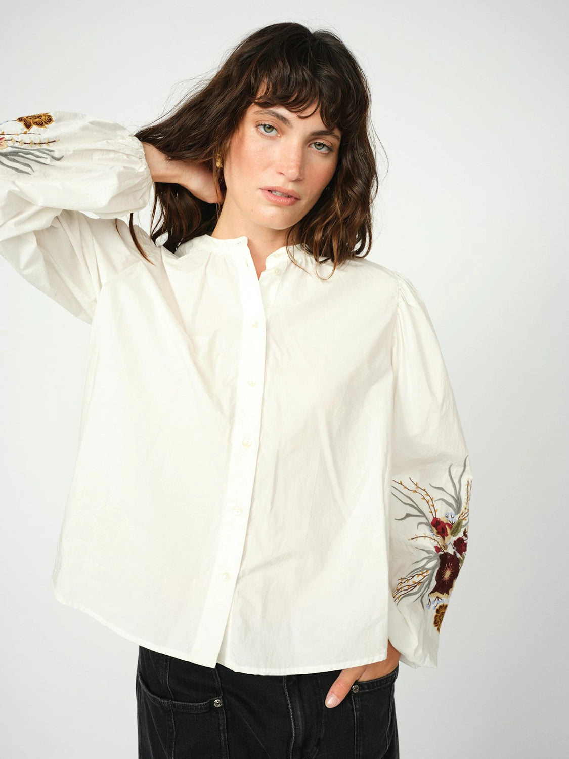 Mos Mosh | Mysa Popli Shirt - Ecru 173700
