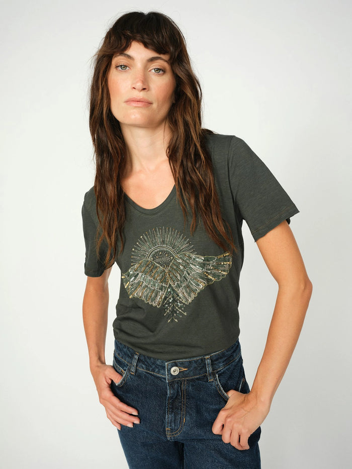 Mos Mosh | Nadine O-SS Deco Tee - Urban Chic 171110