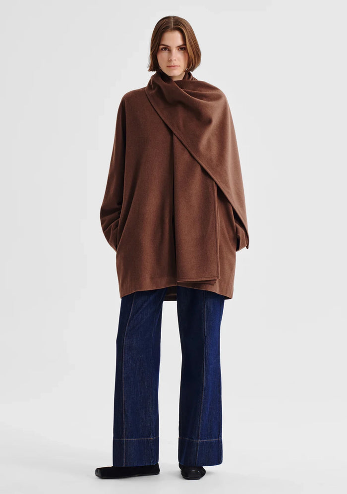 Morrison | Etta Cape Coat - Nutmeg