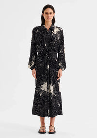 Morrison | Florian Shirt Dress - Black Print