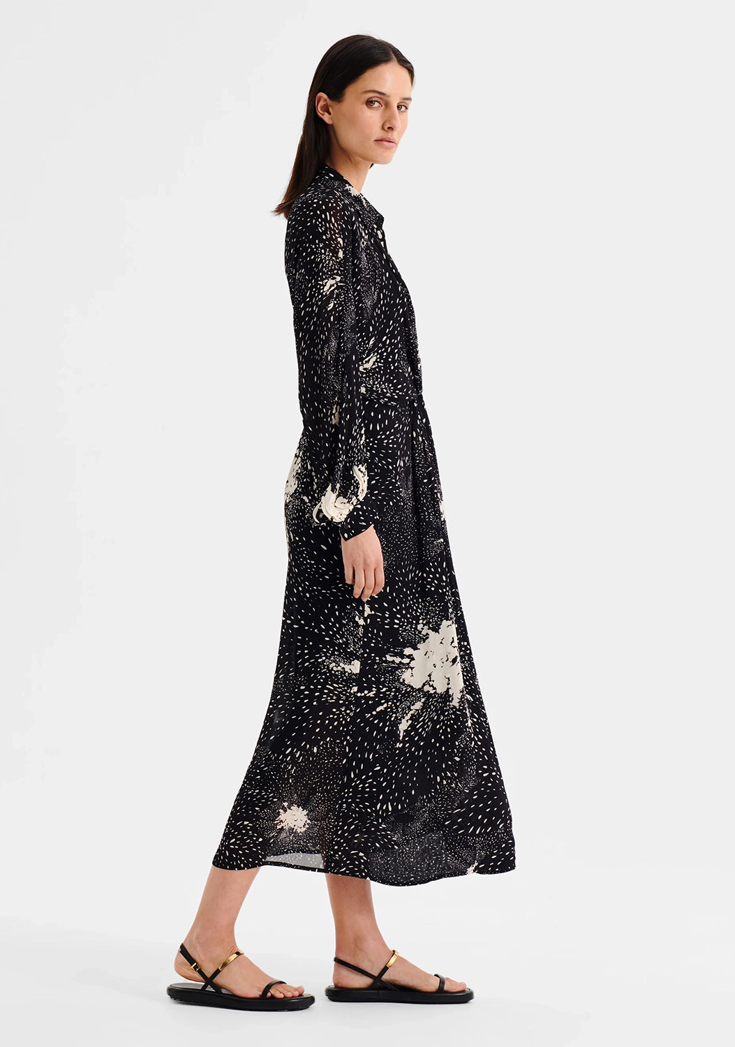 Morrison | Florian Shirt Dress - Black Print
