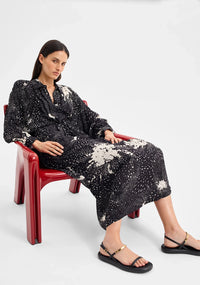 Morrison | Florian Shirt Dress - Black Print