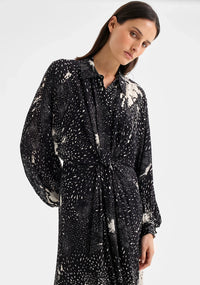 Morrison | Florian Shirt Dress - Black Print