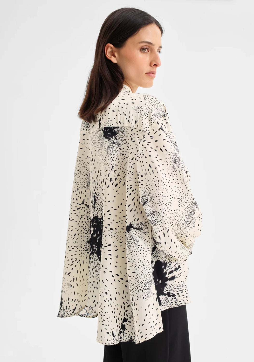 Morrison | Florian Swing Shirt - Ecru Print