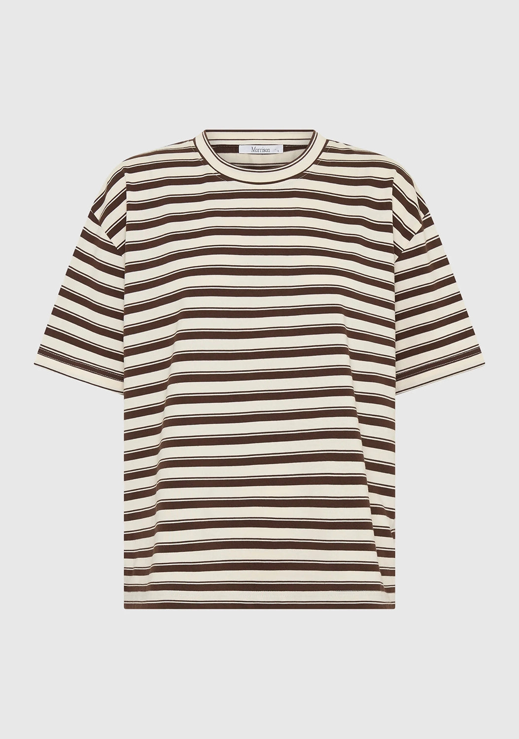 Morrison | Jericho Stripe Tee - Espresso