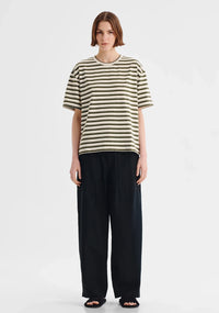 Morrison | Jericho Stripe Tee - Olive