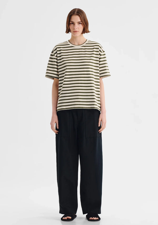 Morrison | Jericho Stripe Tee - Olive