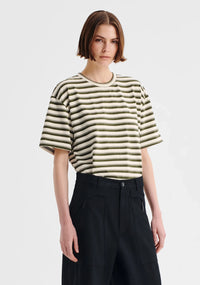 Morrison | Jericho Stripe Tee - Olive