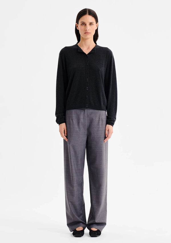 Morrison | Margo Knit Cardigan - Charcoal
