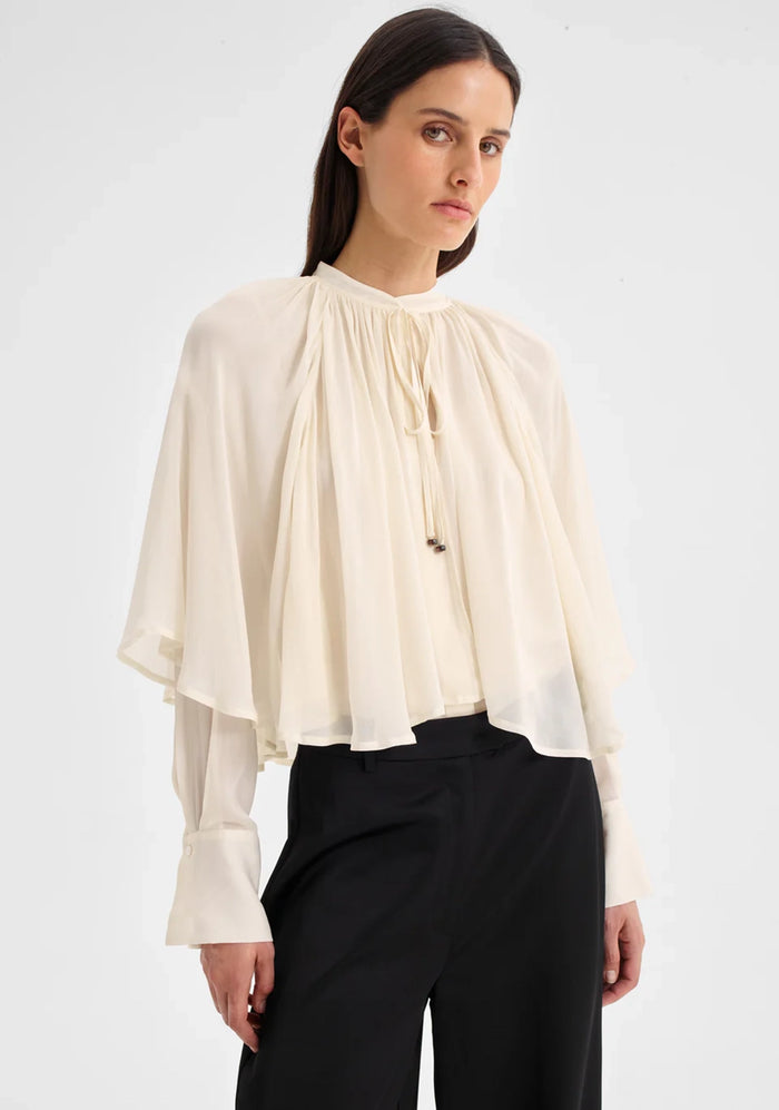 Morrison | Miranda Cape Shirt - Ecru