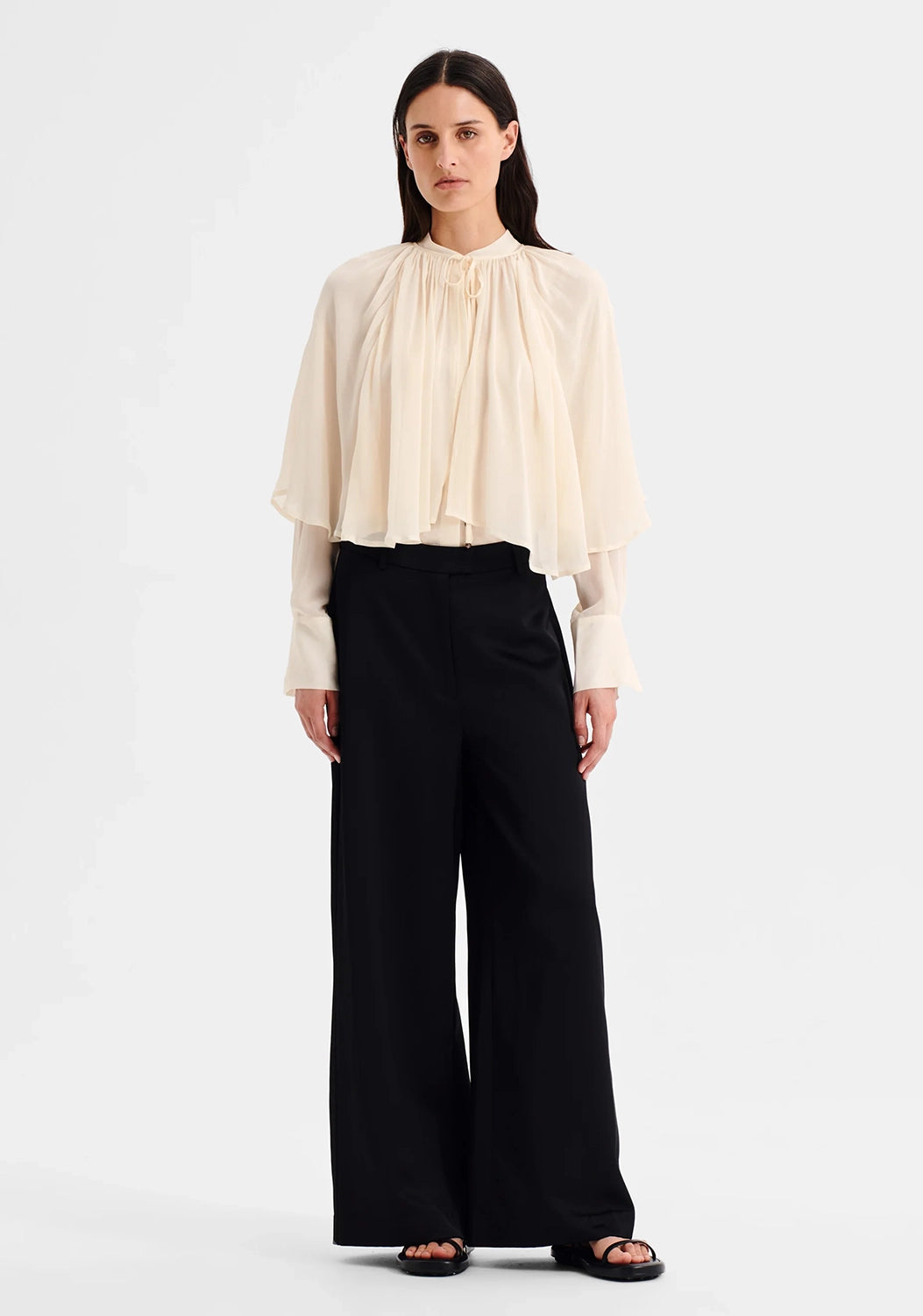 Morrison | Miranda Cape Shirt - Ecru