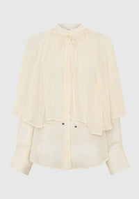 Morrison | Miranda Cape Shirt - Ecru
