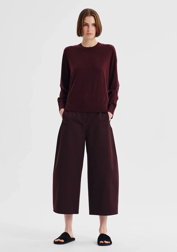 Morrison | Oxford Merino Knit Pullover - Pinot